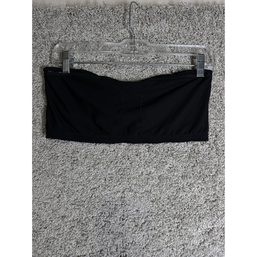 SPANX Black Bandeau Bra Top Womens Large‎ Strapless Silicone Grip No Pads - Picture 3 of 7